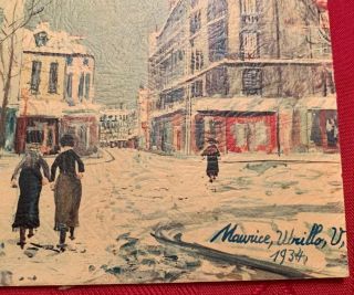 Maurice Utrillo 1934 Framed 8x10 Inch Print Rue Jeanne D’Arc Prolongee a Paris 3