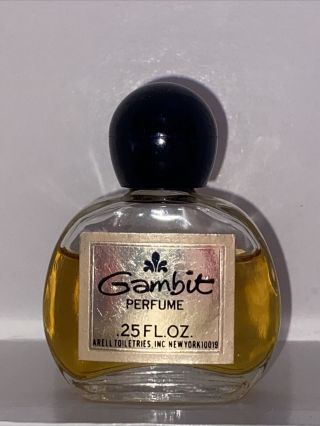 Vintage Gambit Perfume By Arell Toiletries.  25 Oz