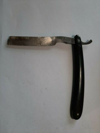 Antique Straight Razor 12 B.  Terzano Campobasso Shere With Band And Cross Above