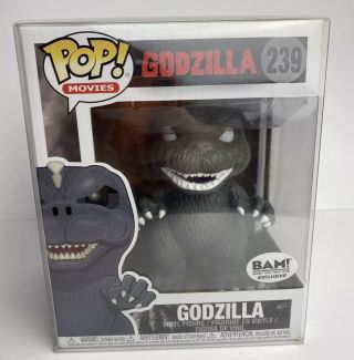 Funko Pop Movies 239 Godzilla 6 Inch Bam Exclusive Vaulted Vinyl W/protector