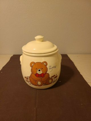 Vintage Lg 1985 Treasure Craft Teddy Bear " I 