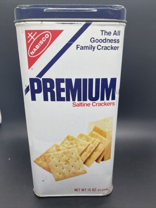 Vintage Nabisco Premium Saltine Cracker Tin 1978