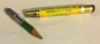 Vintage John Deere Bullet Pencil Madison South Dakota Gastineau Implement 2