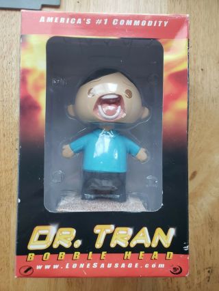 Dr.  Tran Early Internet Meme Blue Shirt Bobble Head Lone Sausage Limited Edition