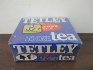 VINTAGE 1970 ' s NOS TETLEY ORANGE PEKOE BLACK TEA BAGS BOX 3