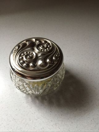 Vintage Avon Vanity Glass Trinket Jar
