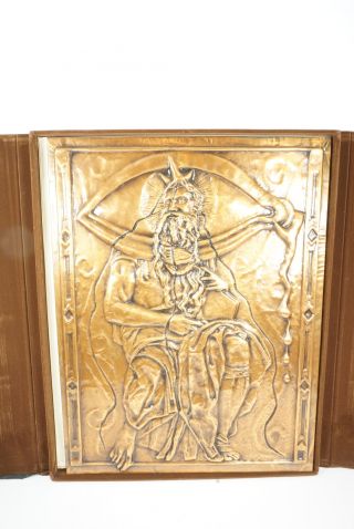 Salvador Dali " Moses And Monotheism " Ltd Ed.  Signed Copper Bas Relief Sculpture