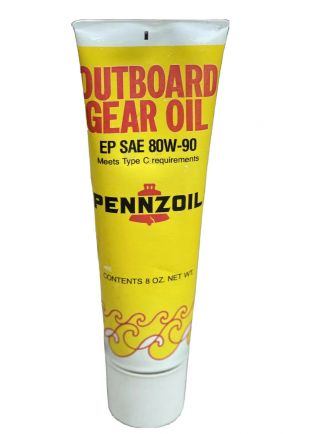 Vintage Rare Pennzoil Outboard Motor Gear Lubricant Oil Grease Old Stock