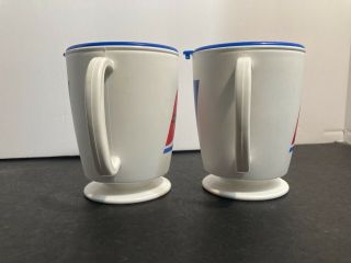 2 Vintage 1970s GREYHOUND BUS Travel Coffee Cup with Lids Mug 2