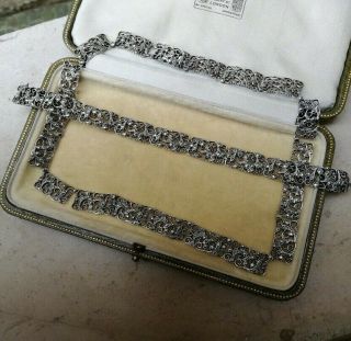 Bernard Instone Signed Arts & Crafts Matching Necklace & Bracelet Pristine