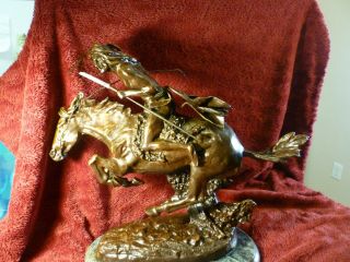 PERFECT Remington‘s bronze,  “Cheyenne” Large Collectible Sculpture Statue 5