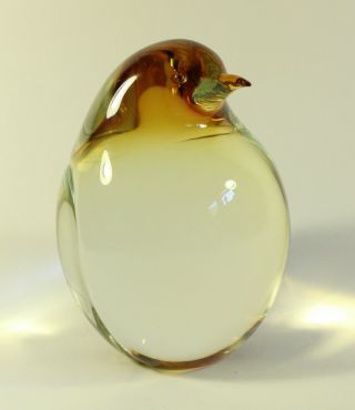 Oggetti Italy Art Glass Penguin Sculpture Paperweight 2