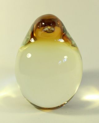 Oggetti Italy Art Glass Penguin Sculpture Paperweight 3