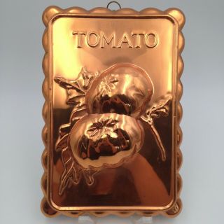 Copper Mold Embossed Tomato By Old Dutch Design Tin Lined Wall Hanging