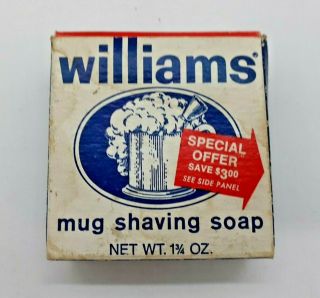Vintage Williams Mug Shaving Soap Box