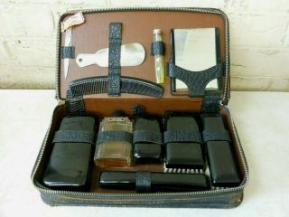 Vintage " Bak - Prop " Top Grain Leather Case Men 