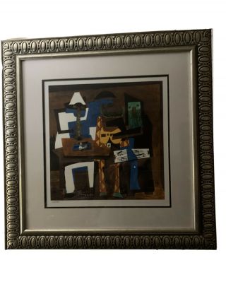 Pablo Picasso - Three Musician’s - Framed Limited Edition 134 Of 500 And Signed
