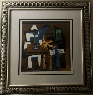 Pablo Picasso - Three Musician’s - Framed Limited Edition 134 Of 500 And Signed 2