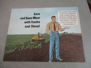 Vintage Caterpillar Cat Tractor Sales Flyer Brochure