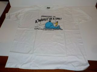 Vintage Mr.  Peanut Pals Convention A Whale Of A Time Connecticut 1994 Xl T Shirt