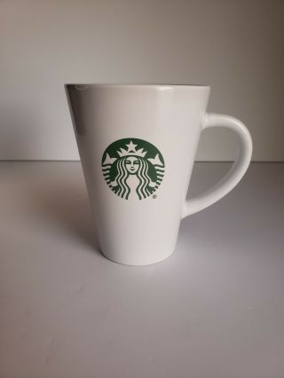 2017 Starbucks White 17.  24 Fl Oz Green Siren Starbucks Logo Tall Coffee Cup Mug