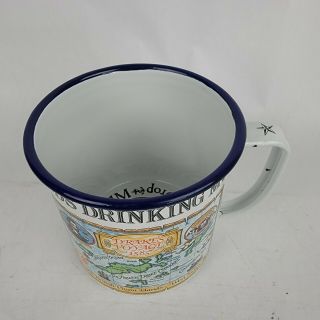 VTG British Navy PUSSER ' S Rum Virgins Islands Drinking Mug Porcelain,  Indies 2