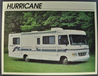 1995 - 1996 Thor Hurricane Motorhome Brochure Folder Rv