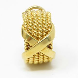 Nyjewel Tiffany & Co Schlumberger 18k Yellow Gold 6 Row Earring One Piece