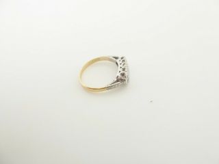 18ct gold platinum 10 stone old cut diamond cluster ring,  art deco 1920s 3
