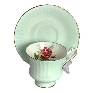 Paragon Pink Cabbage Rose Tea Cup & Saucer England