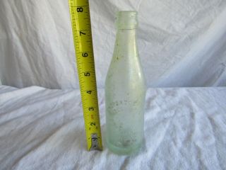 Vintage Coke Coca Cola Bottle Glass 8 Inch Chicago Illinois 6 1/2 Flu Oz