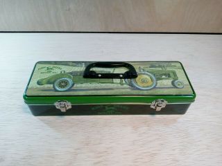 Licensed John Deere Moline Ill Tractor Tin Lunch Box Decorative Storage Toolbox