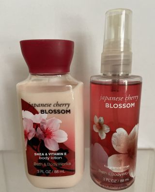Bath & Body Japanese Cherry Blossom Travel Fragrance And Body Lotion 3 Oz.