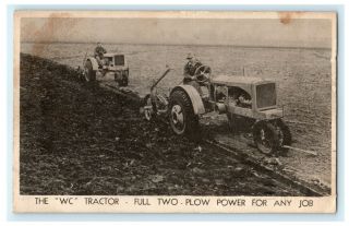 Wc Tractor Allis - Chalmers Co. ,  Advertising 1937 Frederick Maryland Postcard