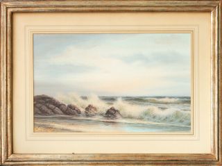 William Trost Richards (1833 - 1905) Pennsylvania Artist Watercolor/gouache