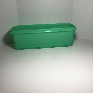 Vintage Tupperware Green Celery Keeper Crisper Container.  NO LID.  782 - 8 3