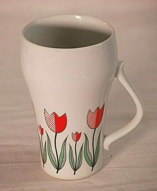 Royal Crown Dutch Treat Red Tulips Pia 3597 Ceramic Coffee Mug Tea Cup Vintage