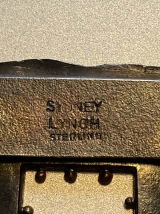 Sydney Lynch Sterling Silver 18k Gold Modernist Brooch Pin - Studio made 4