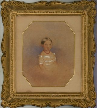 F.  T.  Baynes (1824 - 1874) - Mid 19th Century Watercolour,  Victorian Child I