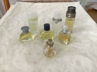 Seven Miniature Ladies Fragrances Catches,  Clinique,  Thierry Muglar& Lancome