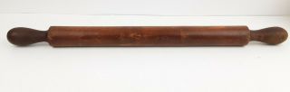 Vintage Rolling Pin Wooden 19 1/2 " Long