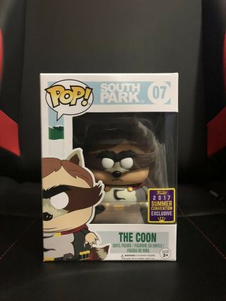 The Coon Funko Pop South Park 07 Sdcc Shared Hot Topic Exclusive