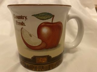 Euc Cracker Barrel Old Country Store Country Fresh Apple Coffee Mug