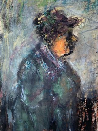 York Russian Jewish Artist Benjamin Kopman Portrait Of A Woman.  Signed.  1959 4