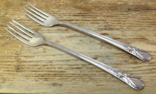 Wm Rogers Avalon Cabin Silver Plate International Silverplate 2 Grille Forks