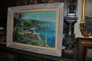 Very Rare Painting By Listed Artist/actor Douglas Duder (mid 20th Century)