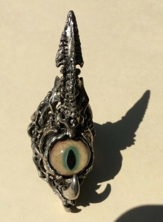 Axel Stocks Jewelry Signed Designer Ring Axelizations Art Claw Eyeball Iconic