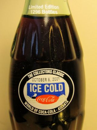 Old Coca Cola Bottle - World Of Coca Cola Lim.  Ed.  Collectors Classic - Full