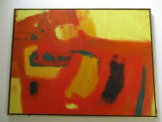 Boyer Painting Abstract Large Expressionism Modernism Expressionist Vintage 1960