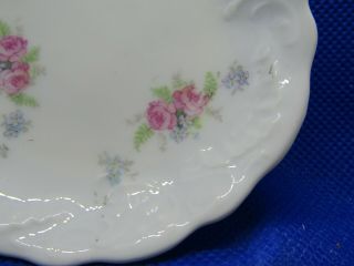 Vintage Porcelain Butter Pat Plate - Carlsbad Crown 3.  5 